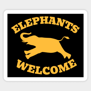 ELEPHANTS WELCOME Sticker